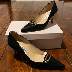 Jimmy Choo Issac Lizard Embossed Leather Pump